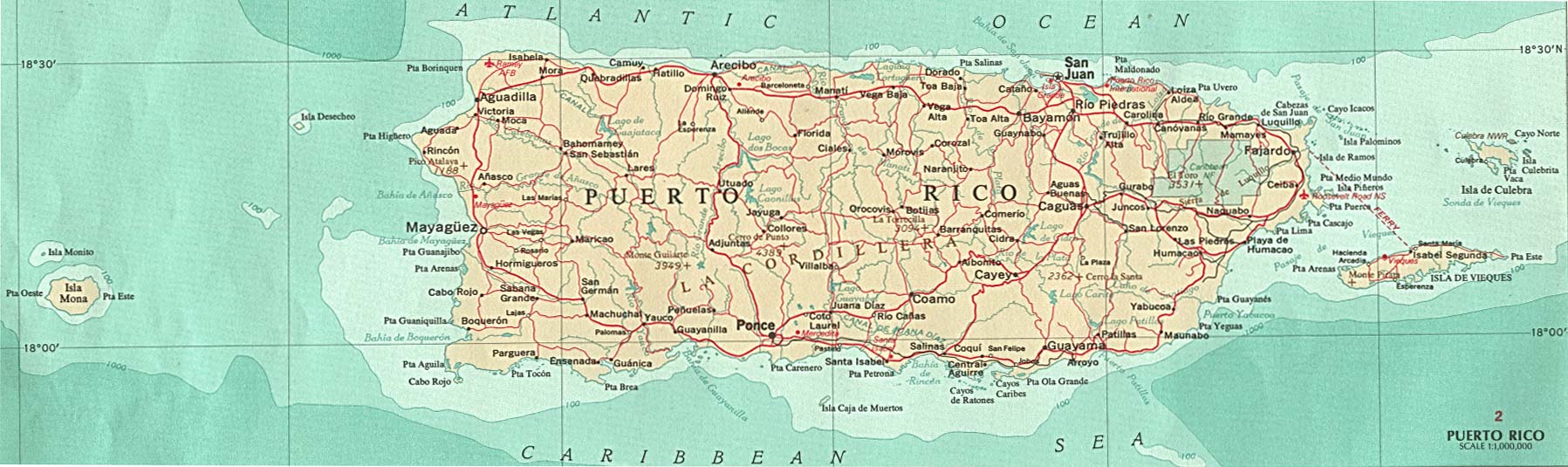 porto Rico carte 1970